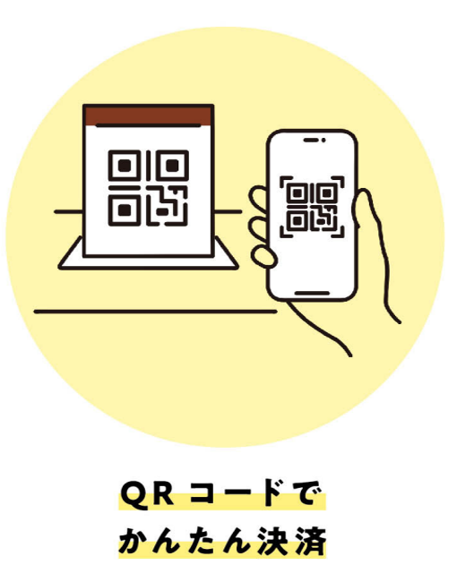 QRコードで簡単決済