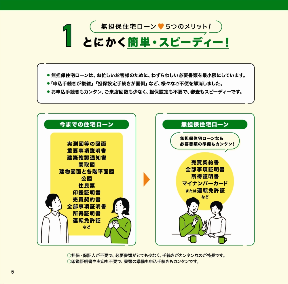 無担保住宅ローン