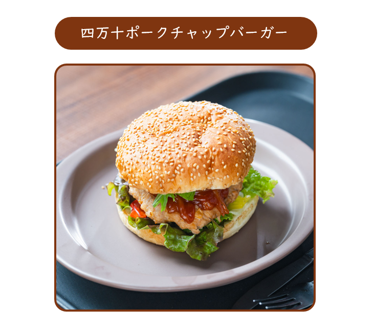 四万十ポークチャップバーガー